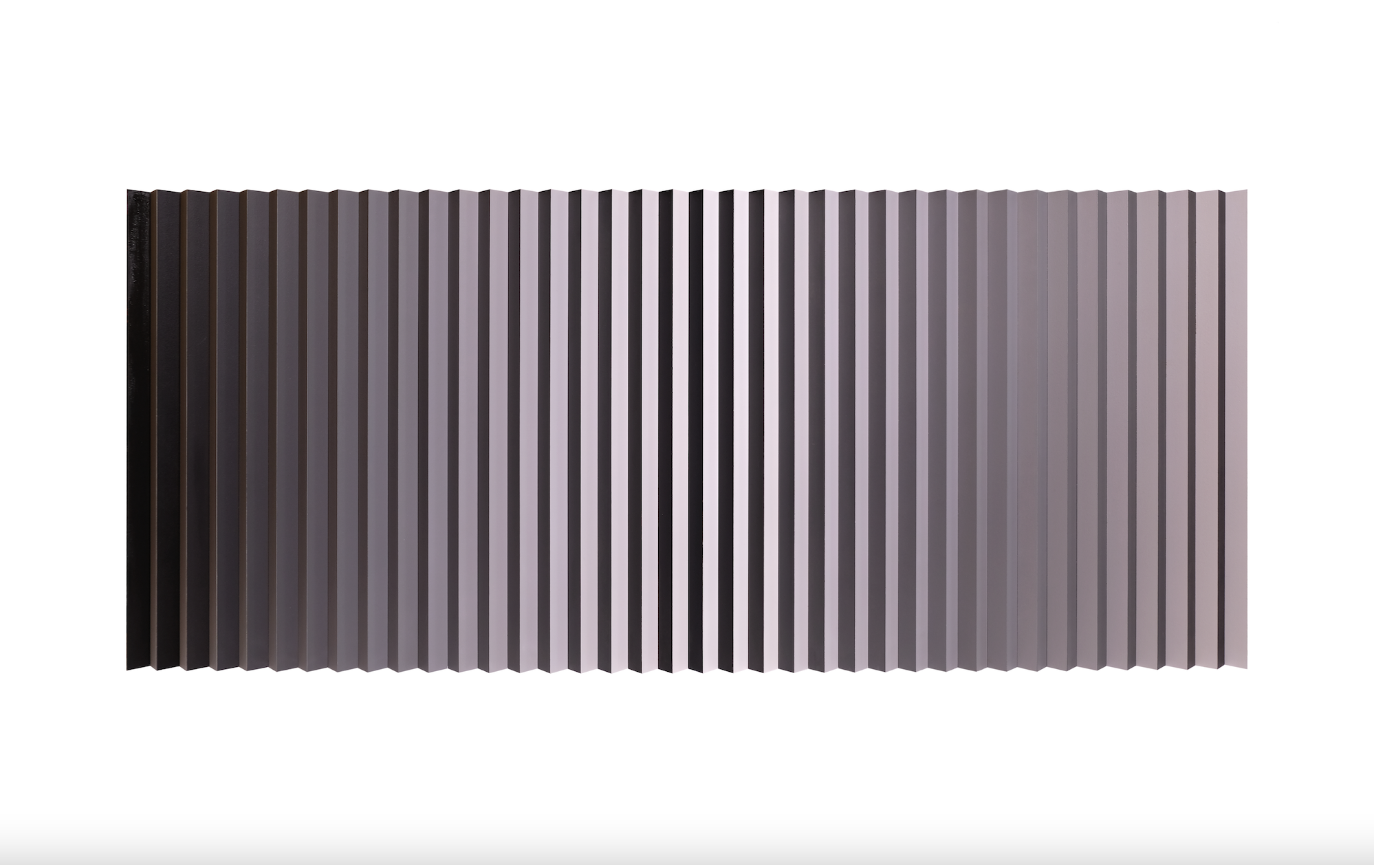 Large black and white linear gradient artwork